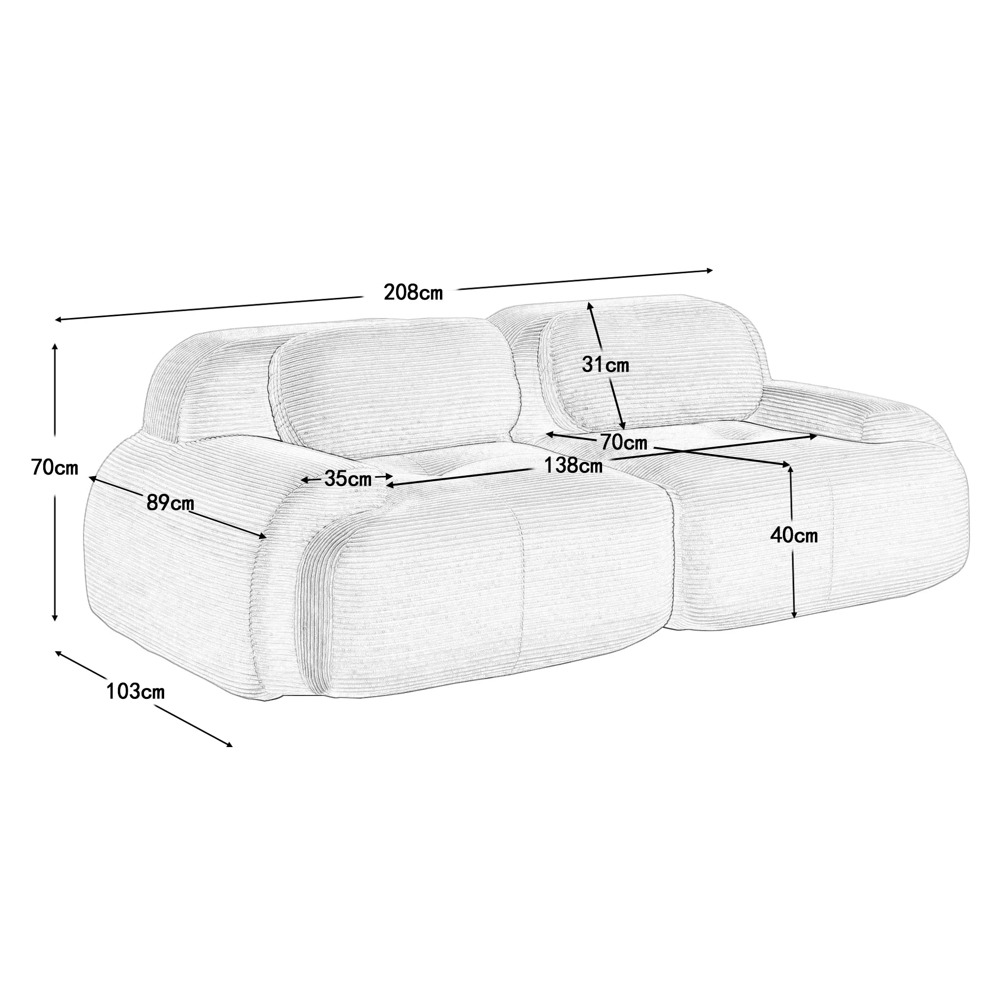 Canapé En Mousse Moderne